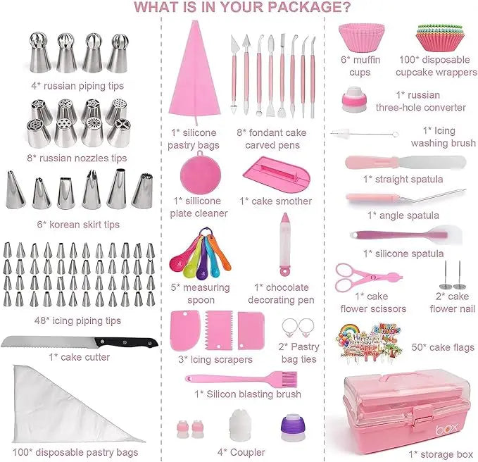 359PCs Cake Decorating Baking Supplies Kit