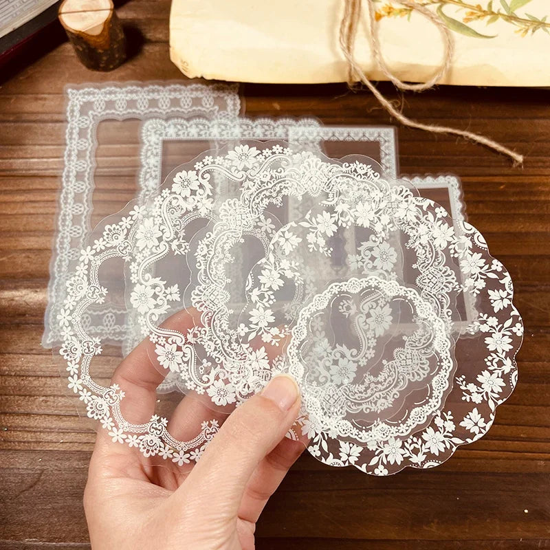 Panalisacraft10pcs/Pack Circle Frame Lace Material