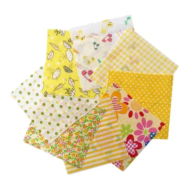 8x Multipurpose Cotton Patchworks Fabrics Sewing Cloth