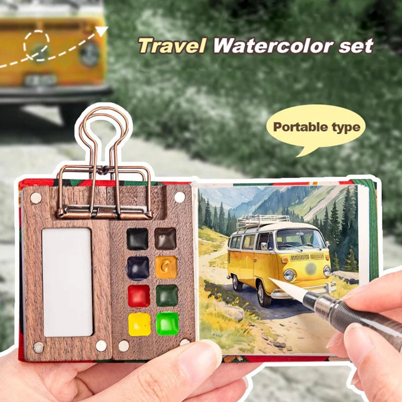 Portable Travel Watercolor Set