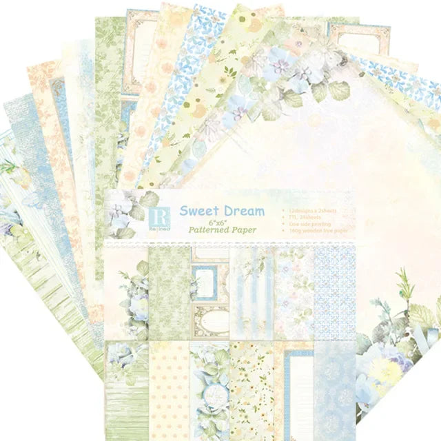 Lychee Life Flower Scrapbooking Paper