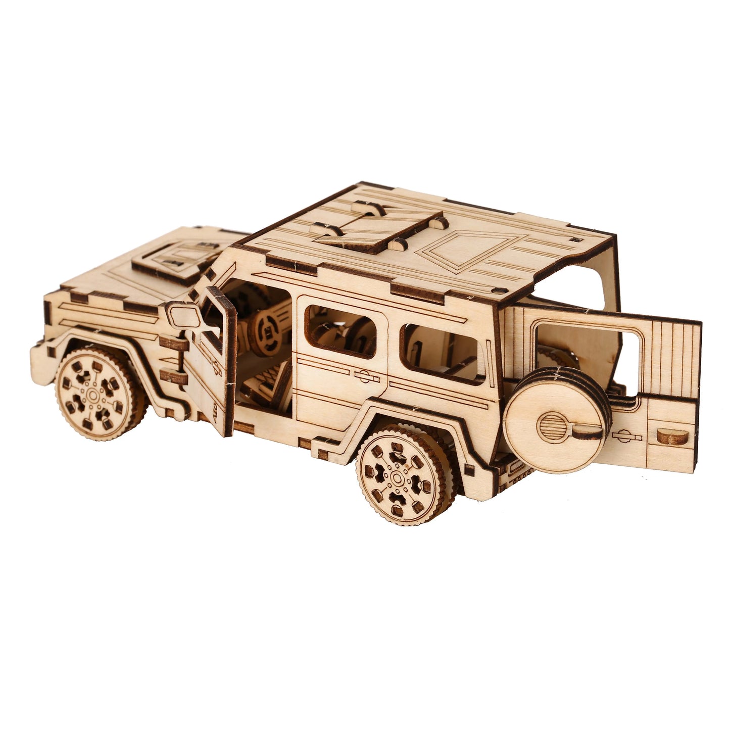 SUV Model DIY 3D Wooden Puzzle