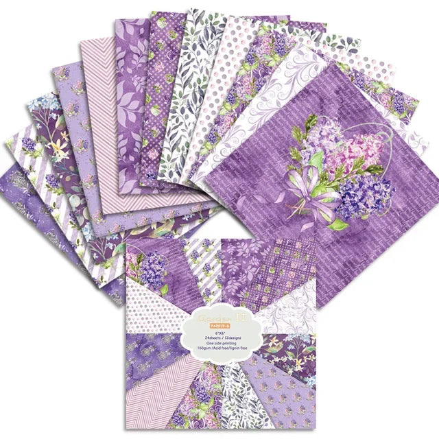 Lychee Life Flower Scrapbooking Paper